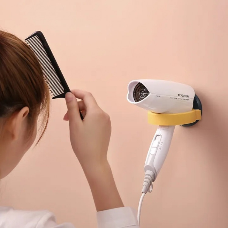 Тримач для фену в ванну кімнату WW00719 (Жовтий) Вінниця - фото 1