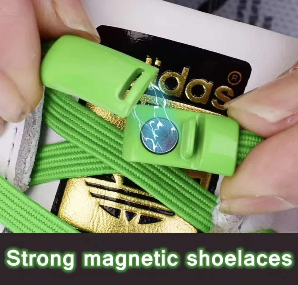 Застібка для шнурків магнітна  металева 2 шт Сміла - фото 4