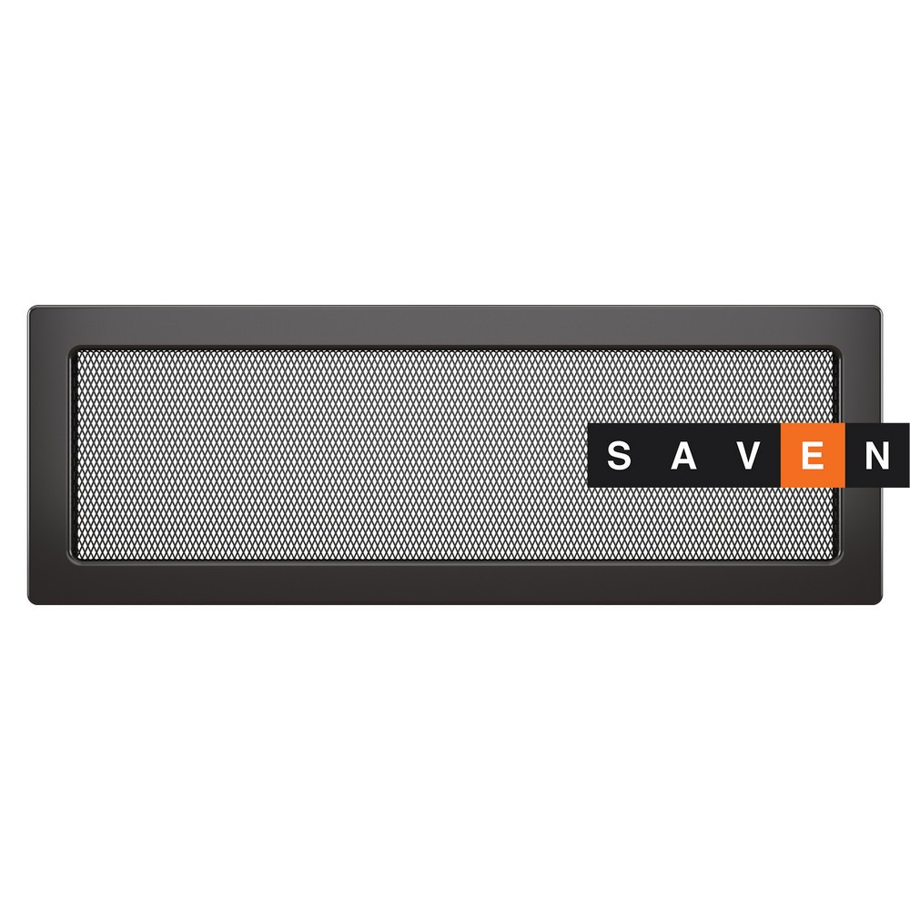 Вентиляційна решітка для каміна SAVEN 17х49 графітова Львів - фото 1