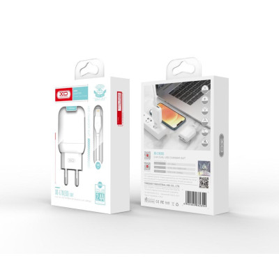 Зарядний пристрій XO 2xUSB 2.4A + cable USB to Micro 5P white (L78-M-WH) Вінниця - фото 4