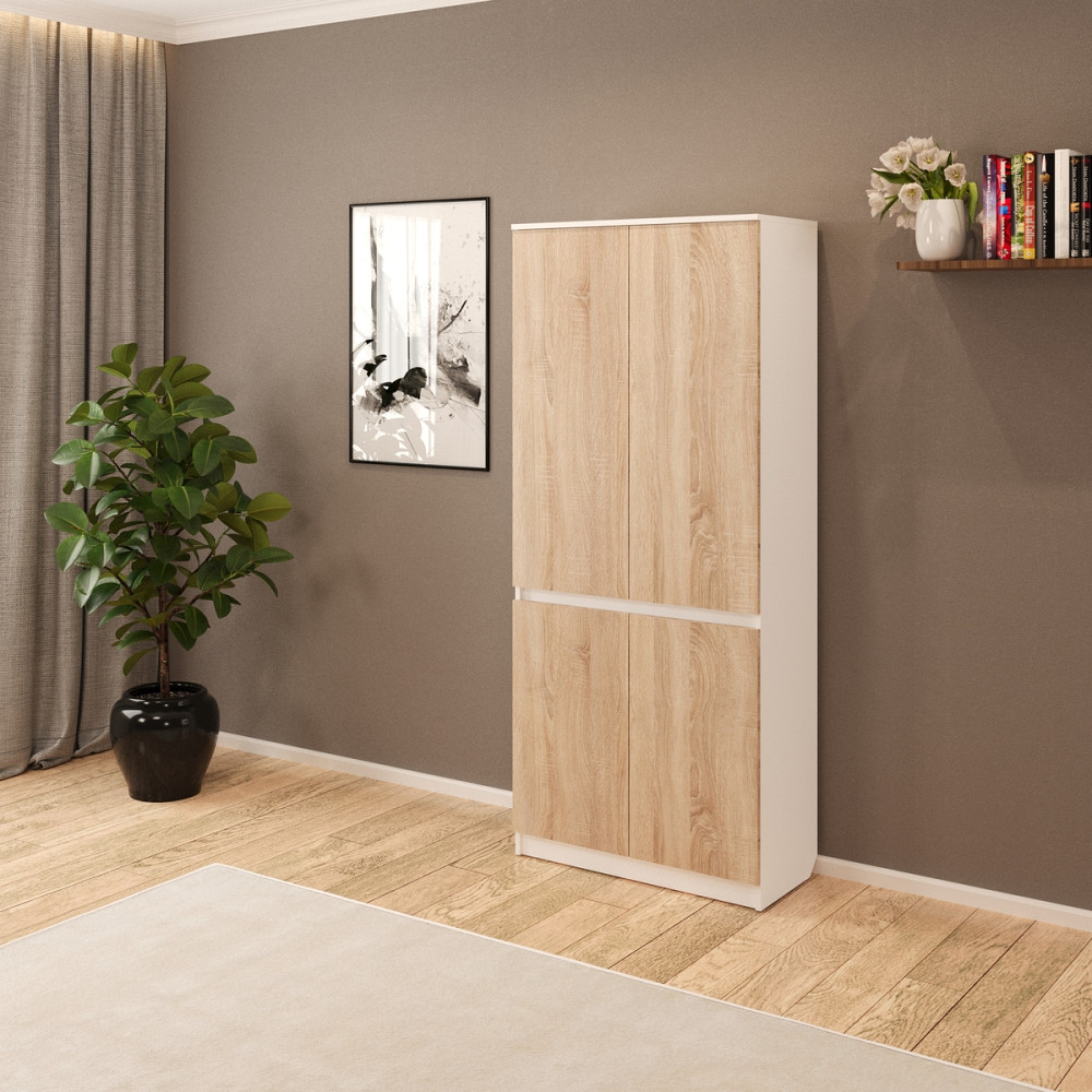 Розпашна шафа Смузі 05 800 білий/сонома Киев - изображение 1