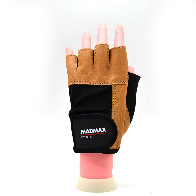 Перчатки для фітнесу MadMax MFG-444 Fitness Brown S Кам'янське - фото 2