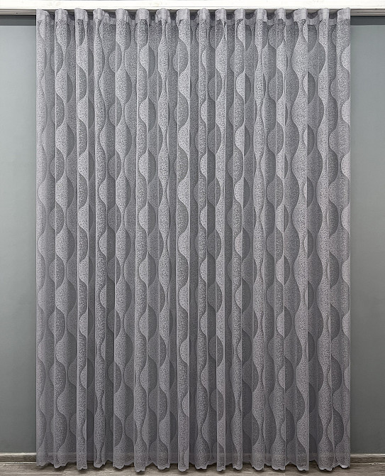 Тюль жакард колір сірий 1984т Київ - фото 7