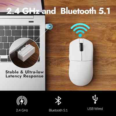 Мышка Lemokey G1 USB-A/USB-C/Wireless 8K White (G1-A2) Винница