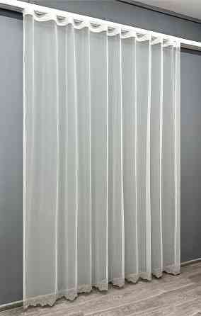 Тюль VR-Textil 1829т Грек-сетка с вышивкой и люрексом цвет Молочный с серым 280х270 см (40-176) Киев