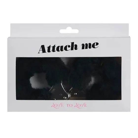 Наручники з плюшевою обробкою Love To Love ATTACH ME Black Львів