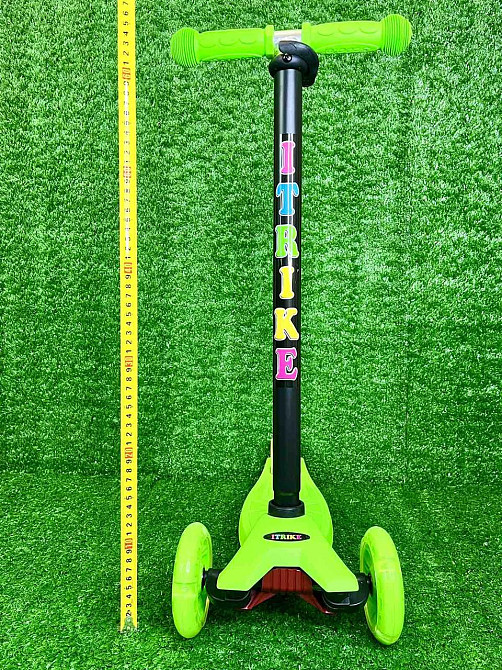 Самокат триколісний iTrike MAXI з підсвічуванням коліс Зелений (JR 3-003-G) Чернігів - фото 10