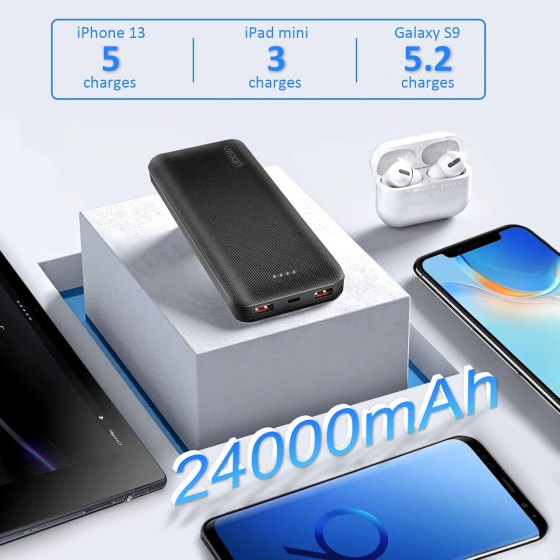 Уцінка Power Bank\ПоверБанк\Портативний зарядний 24000mAh 20W PD Київ