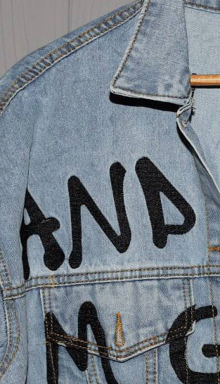 Джинсовая куртка женская оверсайз с надписью р 42-48 Харьков - изображение 8