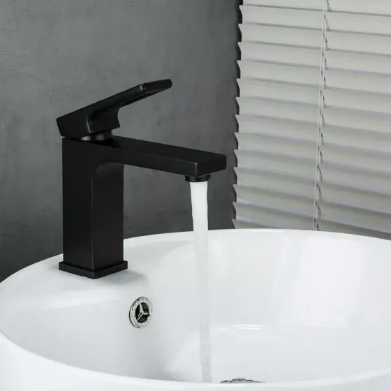 Смеситель для умывальника GAPPO G1017-6 черный Киев