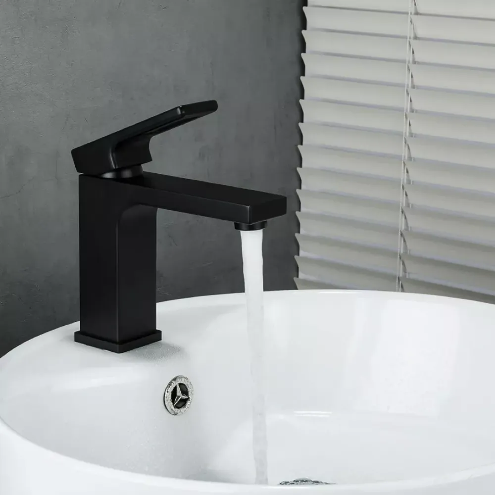 Смеситель для умывальника GAPPO G1017-6 черный Киев - изображение 2