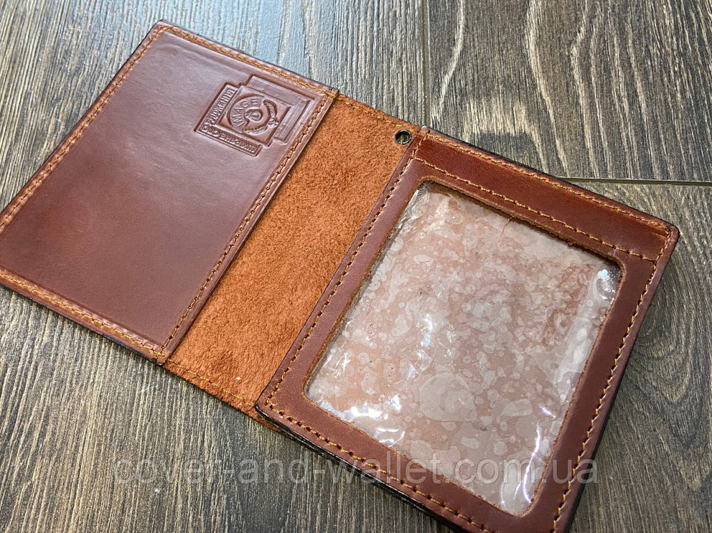 Обкладинка з натуральної шкіри на посвідчення "Державна прикордонна служба" Київ - фото 6