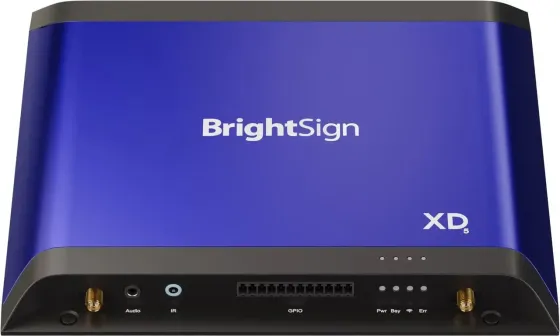 Сервер BrightSign XD235 Standard I/O 4K Player | Odtwarzacz reklamowy Digital Signage 60p, HTML i JavaScript, PoE+ Київ