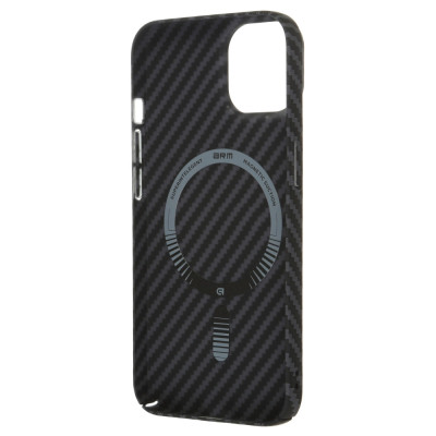 Чехол для мобильного телефона Armorstandart LikeCarbon MagCase Apple iPhone 14 Black (ARM66363) Винница - изображение 2
