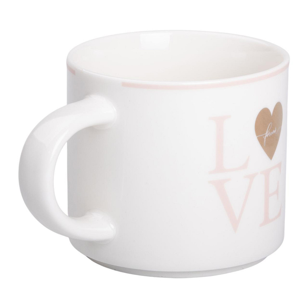 Чашка фарфоровая 350 (мл) для кофе и чая Love Белая RX-N240126WL Киев - изображение 2