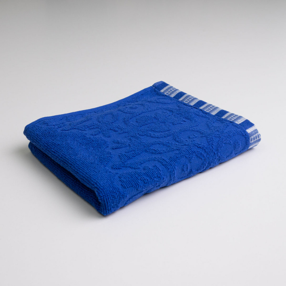 Полотенце для рук и лица махровое с орнаментом GM Textile 40х70см 400г/м2 (Синий) Сумы - изображение 1