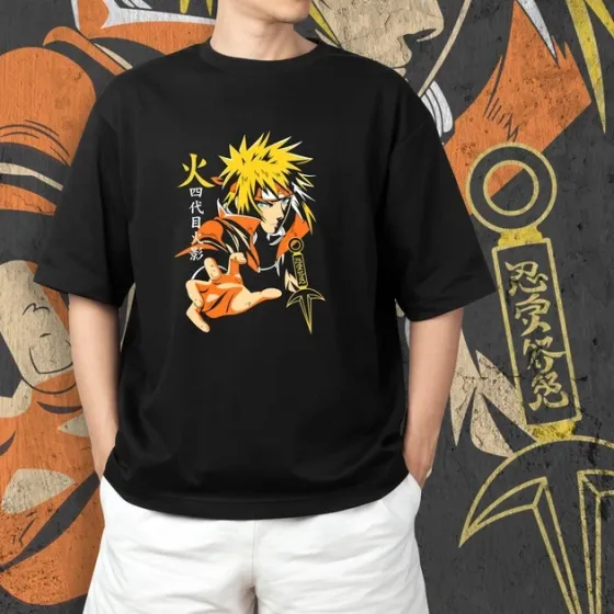 Футболка мужская с принтом Наруто Мінато Размер 48 Anime0314 Днепр