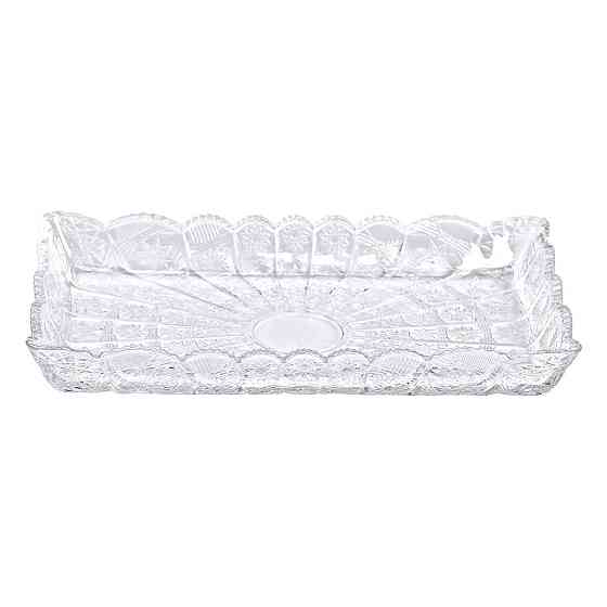 Стеклянне блюдо для закусок Lirmartur 28,6x16,5 см Київ