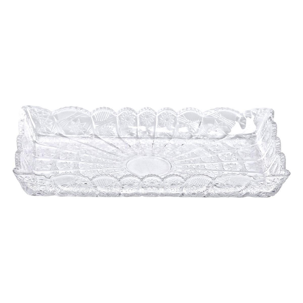 Стеклянне блюдо для закусок Lirmartur 28,6x16,5 см Київ - фото 2