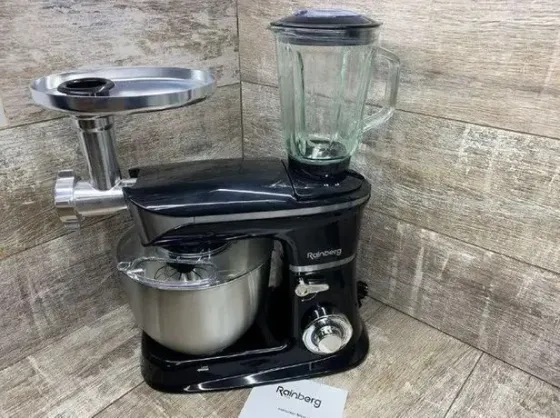 Кухонный комбайн 3 в 1 Rainberg RB-8080 Тестомес / Мясорубка / Блендер/ Планетарный миксер 4200В Коломыя