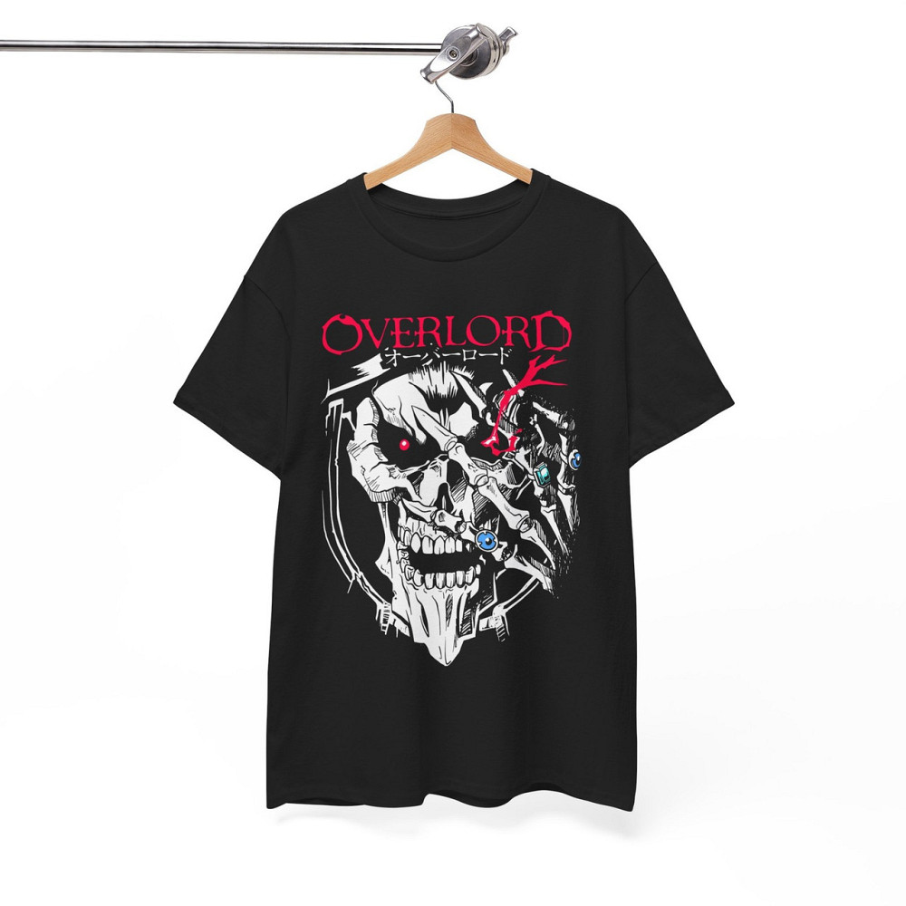 Футболка для хлопчика з аніме принтом Аніме Скулл Оверлорд Аінз оверсайз (зріст від 165 до 180) Чорний AnimeJ0556m Дніпро - фото 6