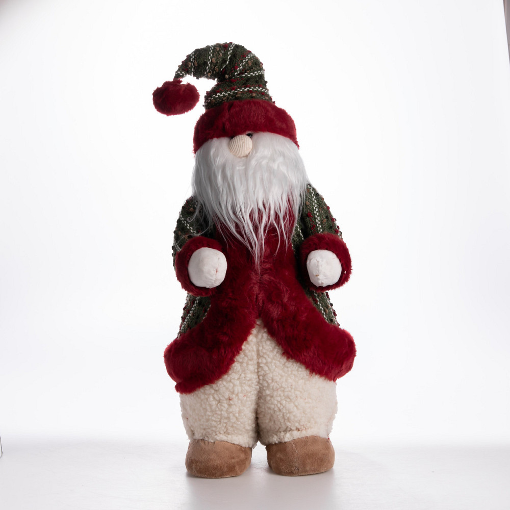 Yiwu Новорічна фігурка Скандинавський Санта 23×23×66 (см) Червоний CR-4-7 Коломия - фото 2