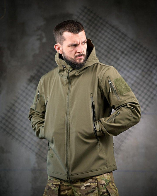Тактична куртка софтшел LINKOLN олива ПП7948 Одеса - фото 1