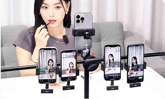 Беспроводной микрофон на два телефона одновременно Type-C Lightning Ulanzi HM2301 Киев