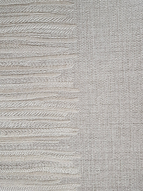 Шпалери метрові вінілові на флізелін Grandeco Poem смуги широкі структурні золотисті піщані Київ - фото 1