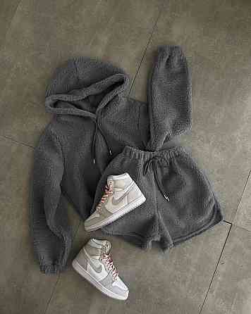 Жіночий затишний домашній костюм двійка з махри тедді Одеса