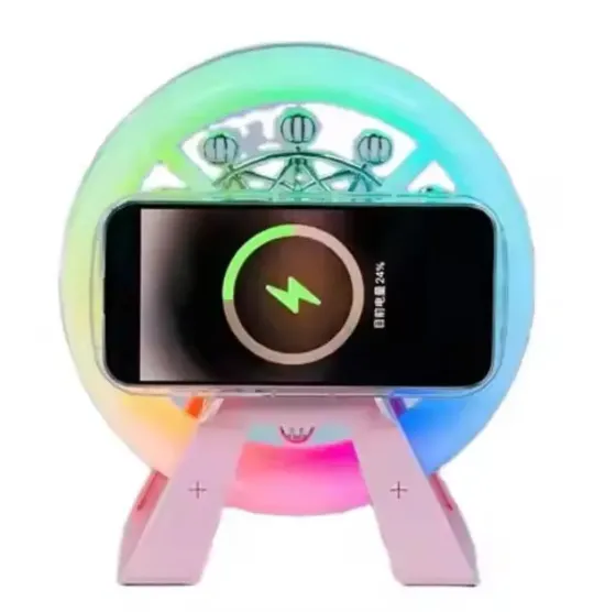 Многофункциональный аккумуляторный ночник-колонка "Карусель" с RGB-подсветкой L-38В Коломыя