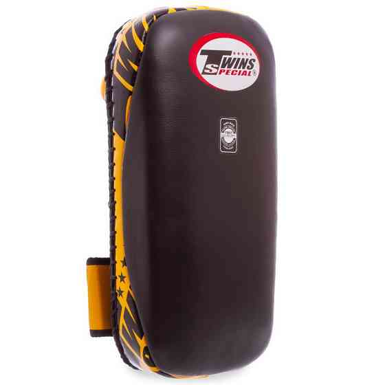 Пады для тайского бокса Тай-пэды TWINS KPL2-M размер 18x38x5 см черный-оранжевый Киев