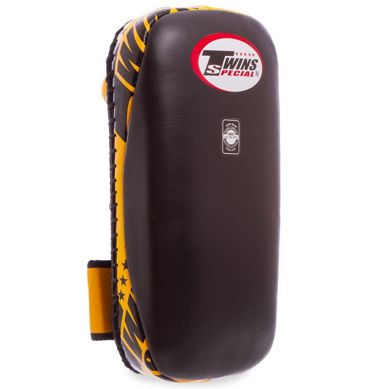 Пады для тайского бокса Тай-пэды TWINS KPL2-M размер 18x38x5 см черный-оранжевый Киев - изображение 1