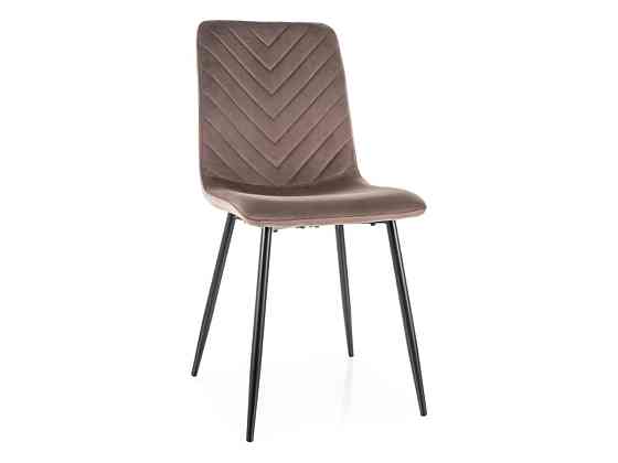 Стілець DAREN VELVET чорний каркас/капучино BL.38 Киев