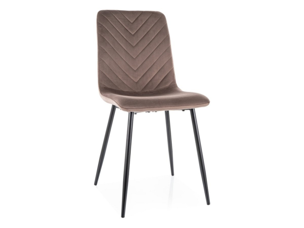 Стілець DAREN VELVET чорний каркас/капучино BL.38 Киев - изображение 1