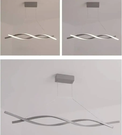 Світлодіодна люстра Хвиля PJ802 (Сірий) 100см Київ