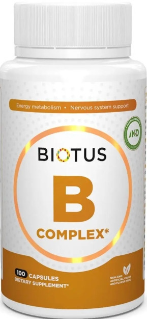 Витамины группы В Biotus B-complex 100 капс Киев - изображение 1