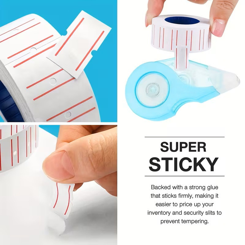 Самоклейні ценники 10 рулонів по 500 шт, 23x16 мм Київ - фото 3