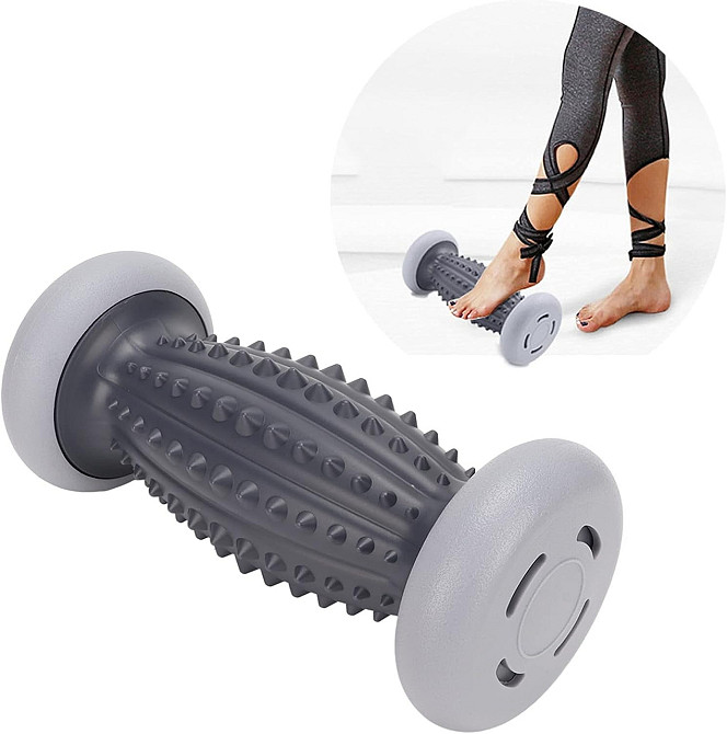 Ролик масажний для тіла і стоп, роликовий масажер для занять йогою і реабілітації рук, ніг, спини Кам'янець-Подільський - фото 4