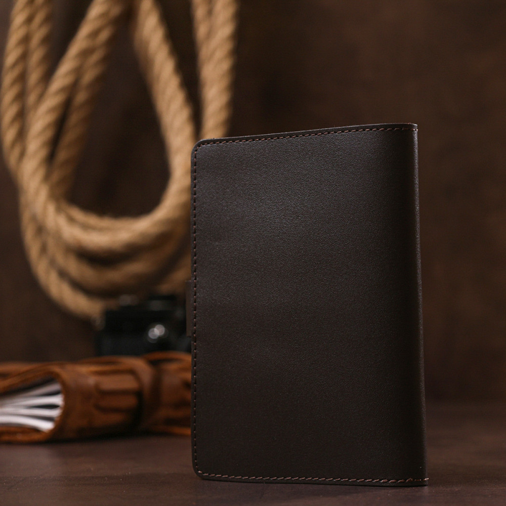 Мужской тревел-кейс из натуральной кожи Shvigel 16525 Коричневый Киев - изображение 9