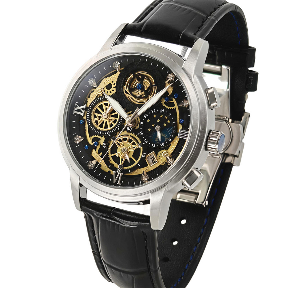 Часы мужские наручные WishDoIt Baks Premium Leather (2 ремешка) Киев - изображение 1