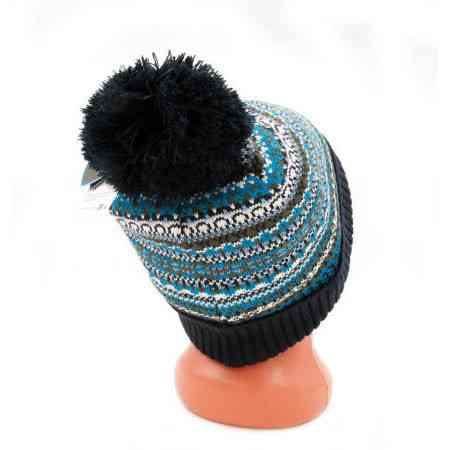 Водонепроницаемая шапка Dexshell Beanie Fair Isle разноцветная Синяя (S-M) Винница