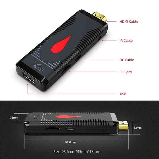 Смарт TV приставка Mini TV Stick X96 s400 Луцк