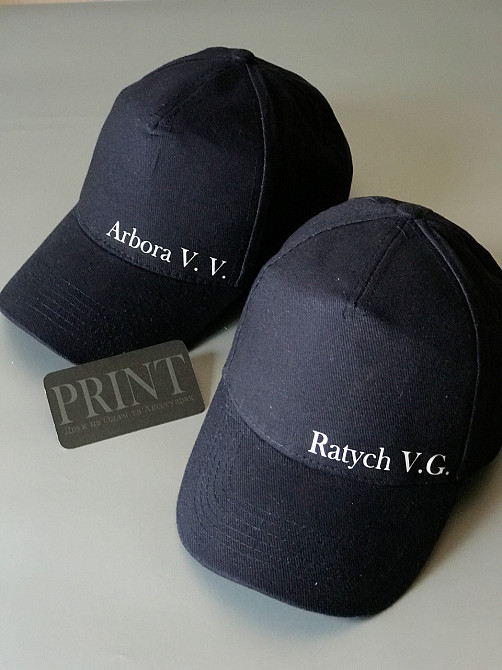 Черная хлопковая Кепка\Бейсболка с Вашими инициалами Черновцы - изображение 4