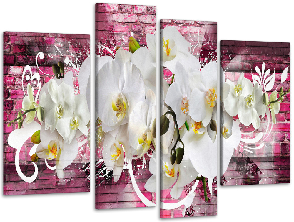 Модульная картина Абстракция Орхидея Art-162_4 90х132 см Киев - изображение 1