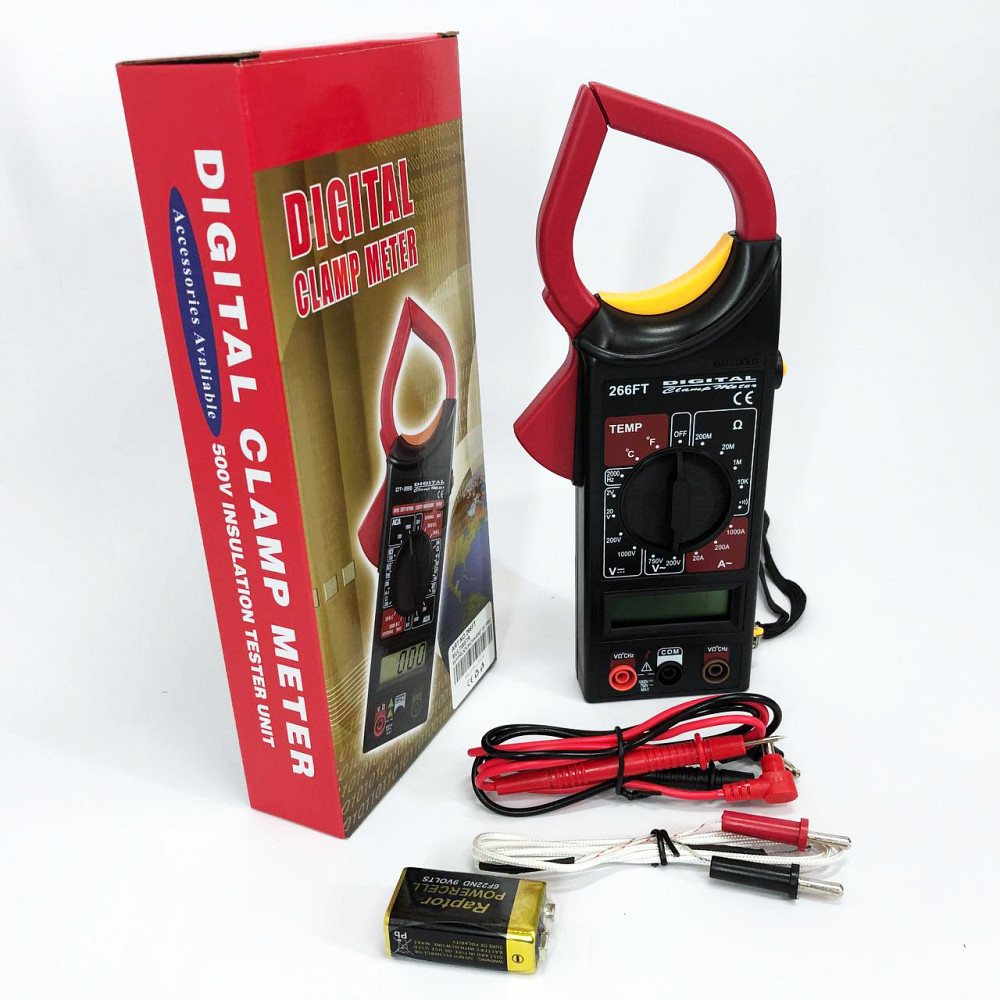 Кліщі для постійного струму DT 266 FT, напруги, Мультиметр із захистом, Мультиметр для QX-266 змінної напруги Київ - фото 8