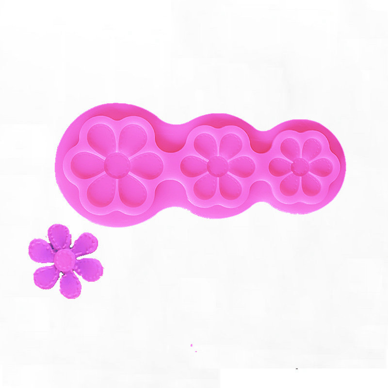Молд силиконовый Цветы 169 на 67 мм розовый Киев - изображение 4