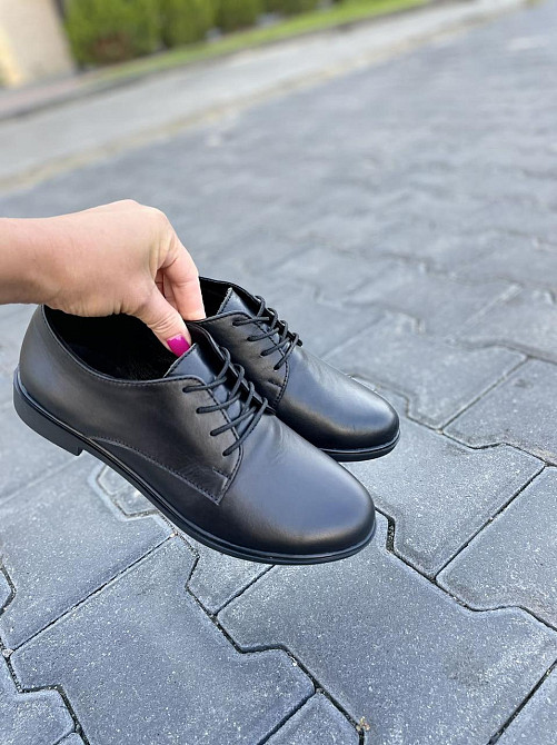 Туфлі жіночі RONE чорні натуральна шкіра 37р.-24см. 38р.-24.5см. (ST 1012) Коломия - фото 1