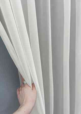 Тюль VR-Textil н105 Шифон однотонний Молочний 400х200 см (41-107) Київ