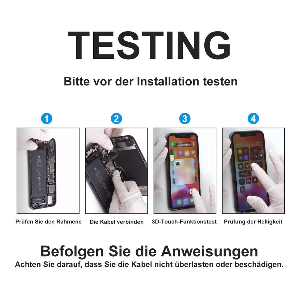 Дисплей модуль екран DIGI4U для iPhone 12 12 Pro 6.1 LCD сенсор Full HD 3D Touch True Tone Face ID з рамкою комплект Київ - фото 6